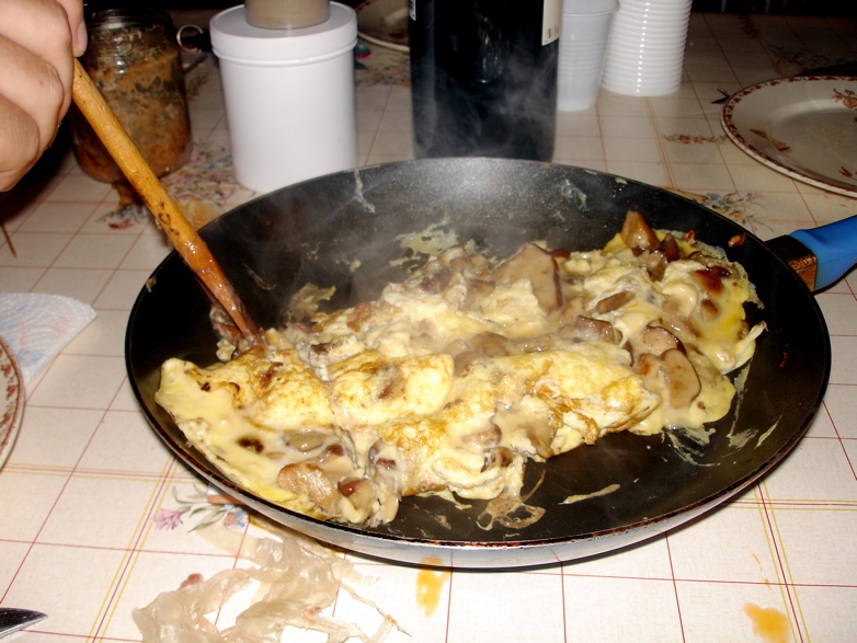 Omelette aux cepes façon Tintin